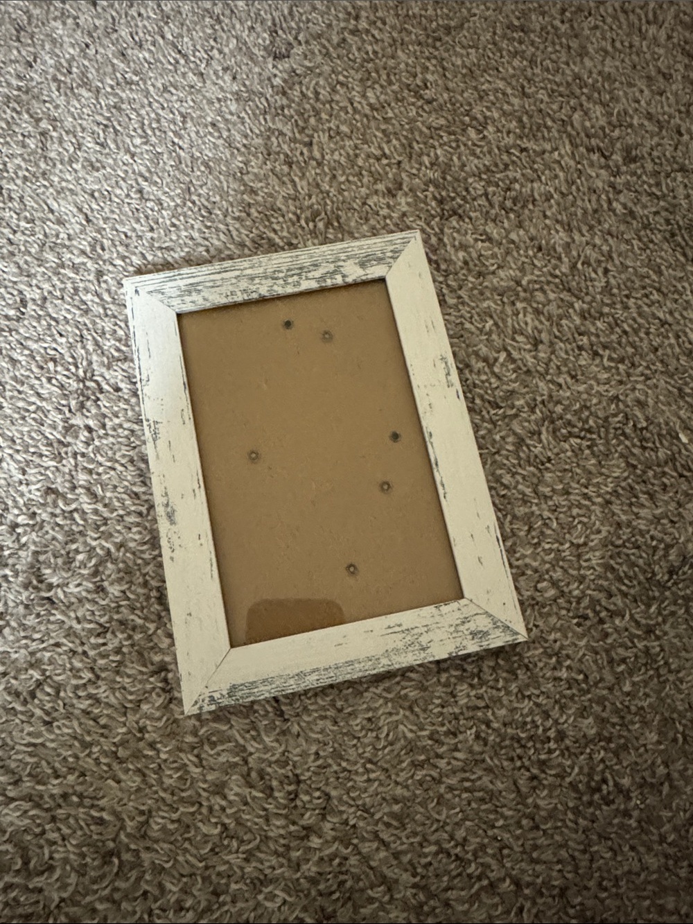 Rustic White Distressed Wood Photo Frame - 4x6